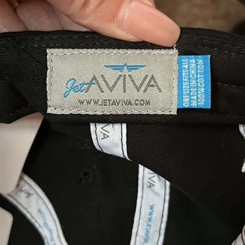 Jet Aviva black Baseball Cap adjustable NWOT